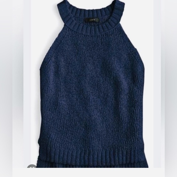 NEW! J. Crew Navy High Neck Sweater Tank, Size XS, EXCELLENT CONDITION! - Picture 4 of 11